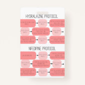 Obstetric Hypertension Nurse Reference Badge バッジ (裏面)