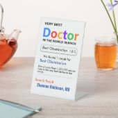 Obstetrician Custom Best Doctor Gift 台座サイン (インサイチュ)