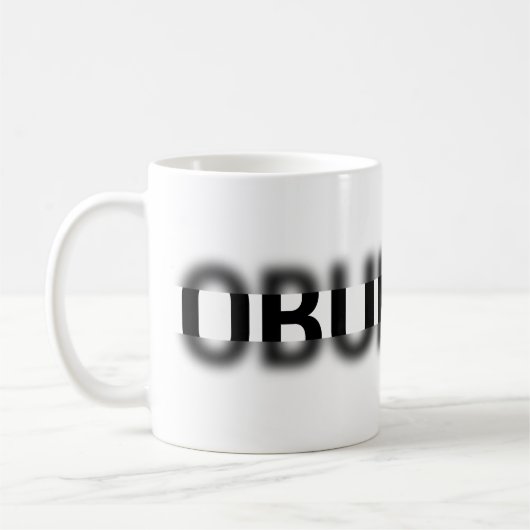 OBUHLISKフォーカスぼやけ コーヒーマグカップ (左)