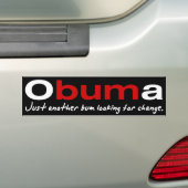 Obuma-Just別のつまらないバンパーステッカー バンパーステッカー (車上)