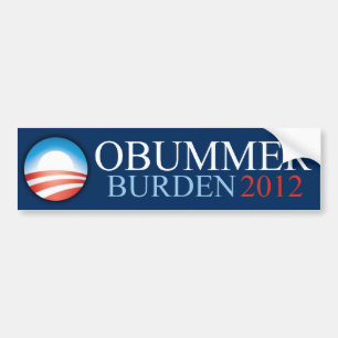 Obummer -重荷2012年-バンパーステッカー バンパーステッカー