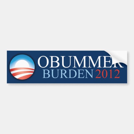 Obummer -重荷2012年-バンパーステッカー バンパーステッカー (正面)