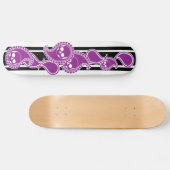 Obverse (Purple)スケートボードデッキ スケートボード (横)