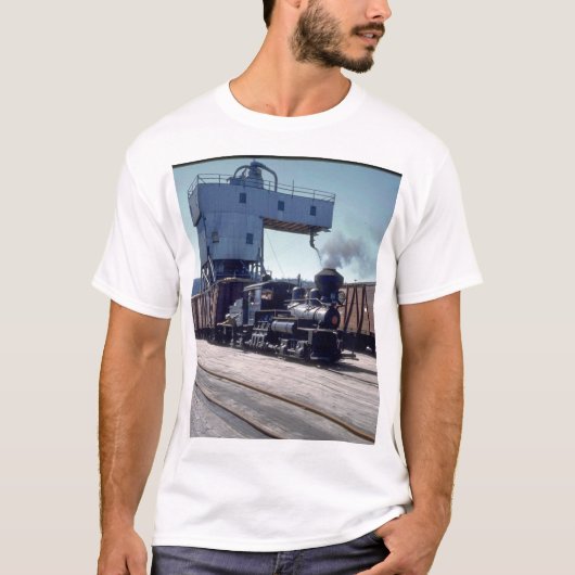 OBW 18トンのShay機関車#1_Trains Tシャツ (正面)