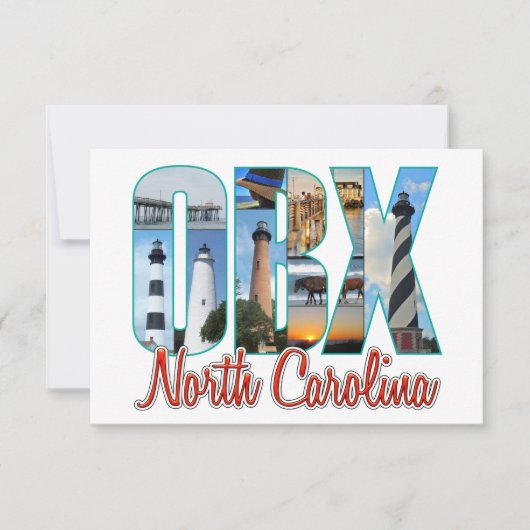 OBXの場所 サンキューカード (正面)