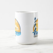 OBXアウターバンクス動揺してサンセット コーヒーマグカップ (中央)