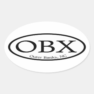 OBXアウターバンク楕円 楕円形シール