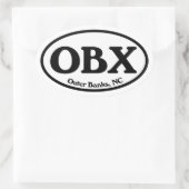 OBXアウターバンク楕円 楕円形シール (バッグ)