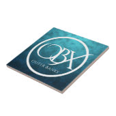 OBXアウターバンクNCオンブルーウォーター背景ビーチ タイル (側面)