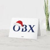 OBXサンタハットとライトクリスマス シーズンカード (裏面)