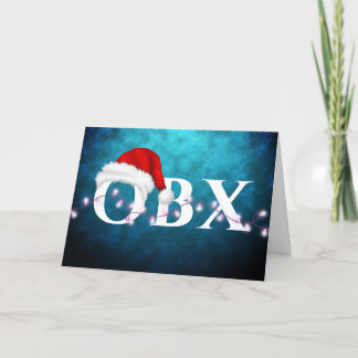 OBXサンタハットとライトクリスマス シーズンカード