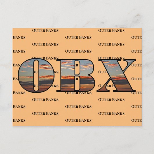 OBXサンライズ文字 ポストカード (正面)