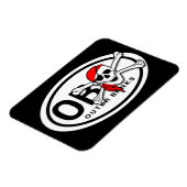 OBXスカル及びクロスボーンズ海賊磁石 マグネット (左側)