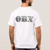 OBXビーチテキスト Tシャツ (裏面)