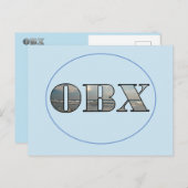 OBXビーチ文字 ポストカード (正面/裏面)