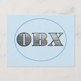 OBXビーチ文字 ポストカード