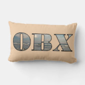 OBXビーチ文字 ランバークッション (裏面)