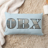 OBXビーチ文字 ランバークッション (ブランケット)