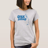 OBXリビングブルー Tシャツ (正面)