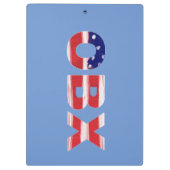 OBX国旗の文字と町 クリップボード (裏面)