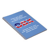 OBX国旗の文字と町 ノートブック (右側)