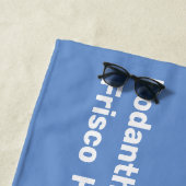 OBX国旗の文字と町 ビーチタオル (インサイチュ)