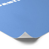 OBX国旗の文字と町 ポスター (角)