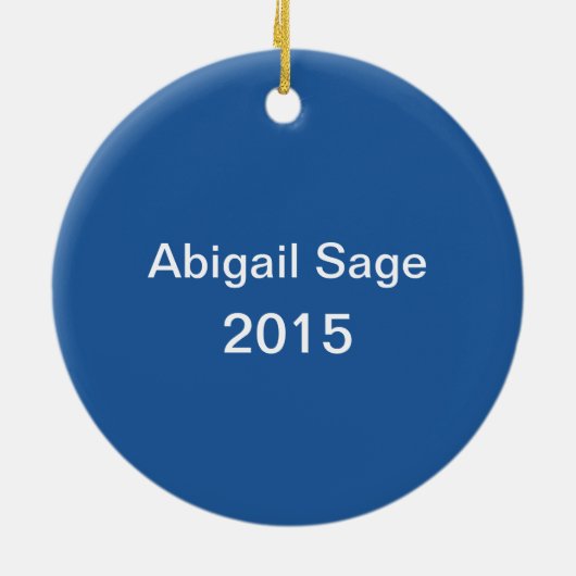 OBX外パーソナライズされた部銀行ノースカロライナビーチ セラミックオーナメント (裏面)