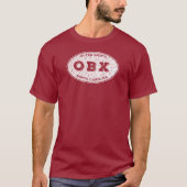 OBX楕円（白） 動揺して Tシャツ (正面)