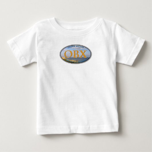 OBX海岸線楕円 ベビーTシャツ (正面)