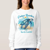 OBX アウターバンクス 海岸の雰囲気 スウェットシャツ (正面)