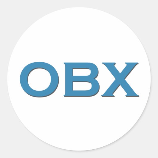 OBX （ノースカロライナ州の外銀） ラウンドシール (正面)