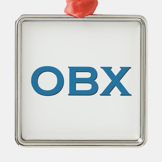 OBX (外銀行ノースカロライナ) メタルオーナメント (正面)