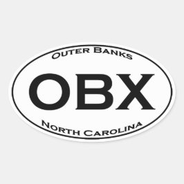 OBX -外銀行NCヨーロッパのスタイルの楕円形のロゴ 楕円形シール