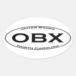 OBX -外銀行NCヨーロッパのスタイルの楕円形のロゴ 楕円形シール