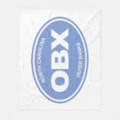 OBX（外銀） フリースブランケット (正面)