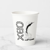 OBX 海釣り 紙コップ (裏面)
