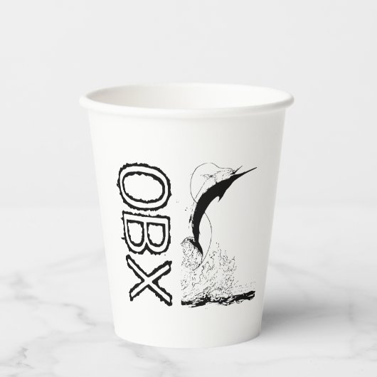 OBX 海釣り 紙コップ (正面)