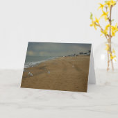 OBX Day at theビーチ5 x 7 Greeting Card カード (黄色い花)