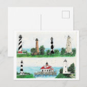 OBX LIGHTHOUSES MAGNET シーズンポストカード (正面/裏面)