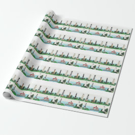 OBX LIGHTHOUSES WRAPPING PAPER ラッピングペーパー