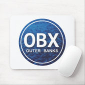 OBX NCアウターバンクノースカロライナビーチラベル マウスパッド (マウス)