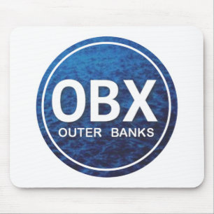 OBX NCアウターバンクノースカロライナビーチラベル マウスパッド