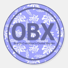 OBX NCアウターバンクノースカロライナ紫ビーチ ラウンドシール