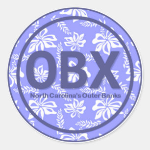 OBX NCアウターバンクノースカロライナ紫ビーチ ラウンドシール