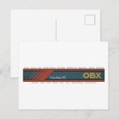 OBX Outer Banks Towns dark txt ポストカード (正面/裏面)