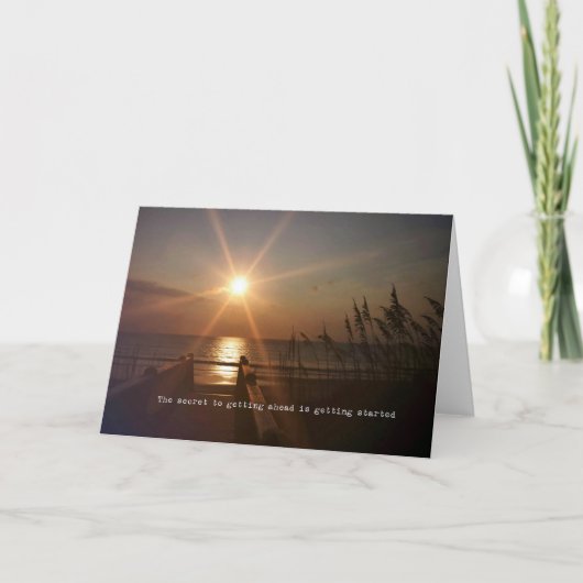 OBX SUNRISEグリーティングカード サンキューカード (正面)