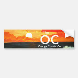 OCのオレンジ・カウンティーカリフォルニアバンパーステッカーの芸術 バンパーステッカー