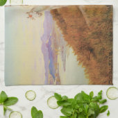 OCセルツァーによる白人の船を待つ キッチンタオル (折り畳み)