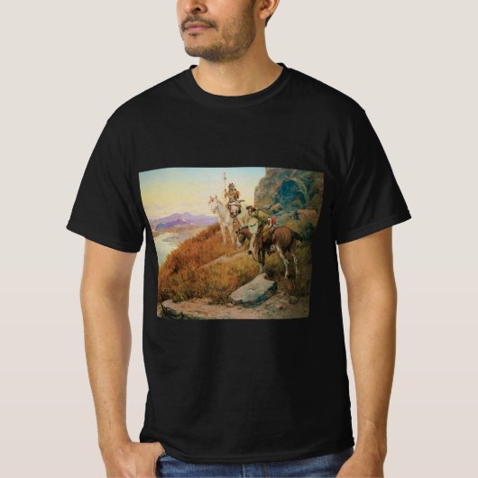 OCセルツァーによる白人の船を待つ Tシャツ (正面)
